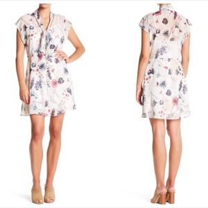 Cute Haute Hippie Floral White Dress